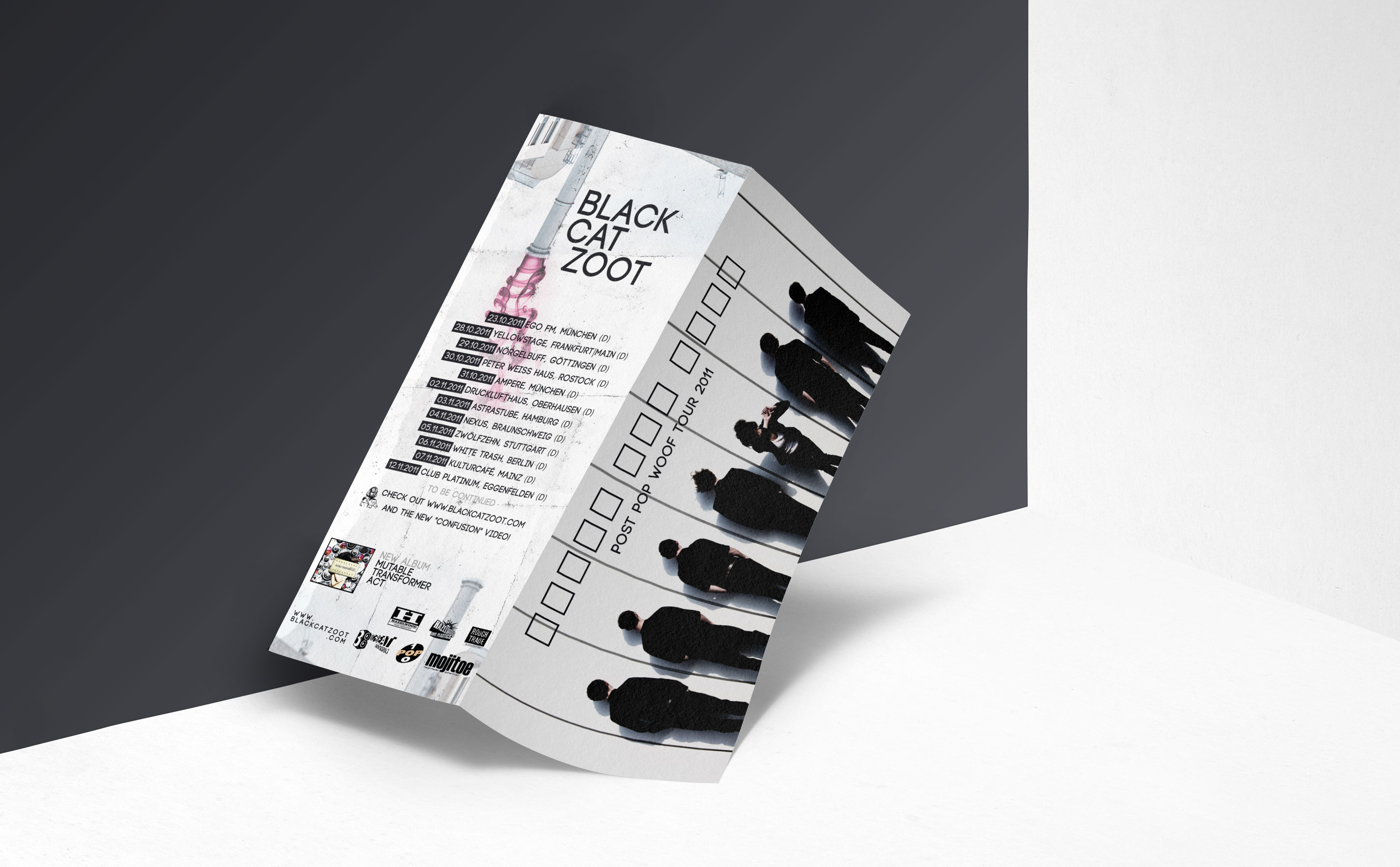 Mutable Transformer Act, Design, Hazelwood Vinyl Plastics, Black Cat Zoot, Identity, Album Design, Cover, Flyer, T-Shirt Print, Poster