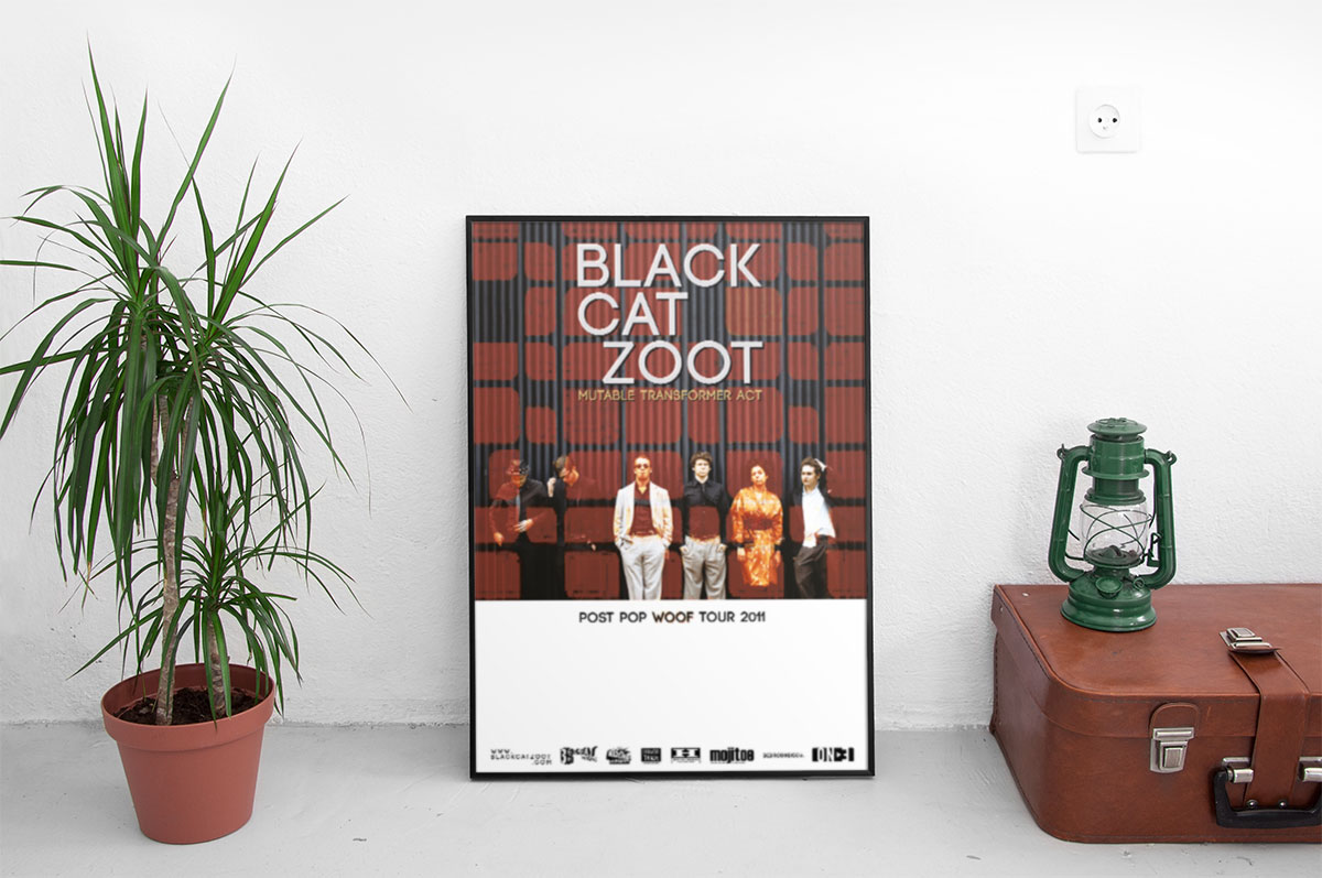 Mutable Transformer Act, Design, Hazelwood Vinyl Plastics, Black Cat Zoot, Identity, Album Design, Cover, Flyer, T-Shirt Print, Poster