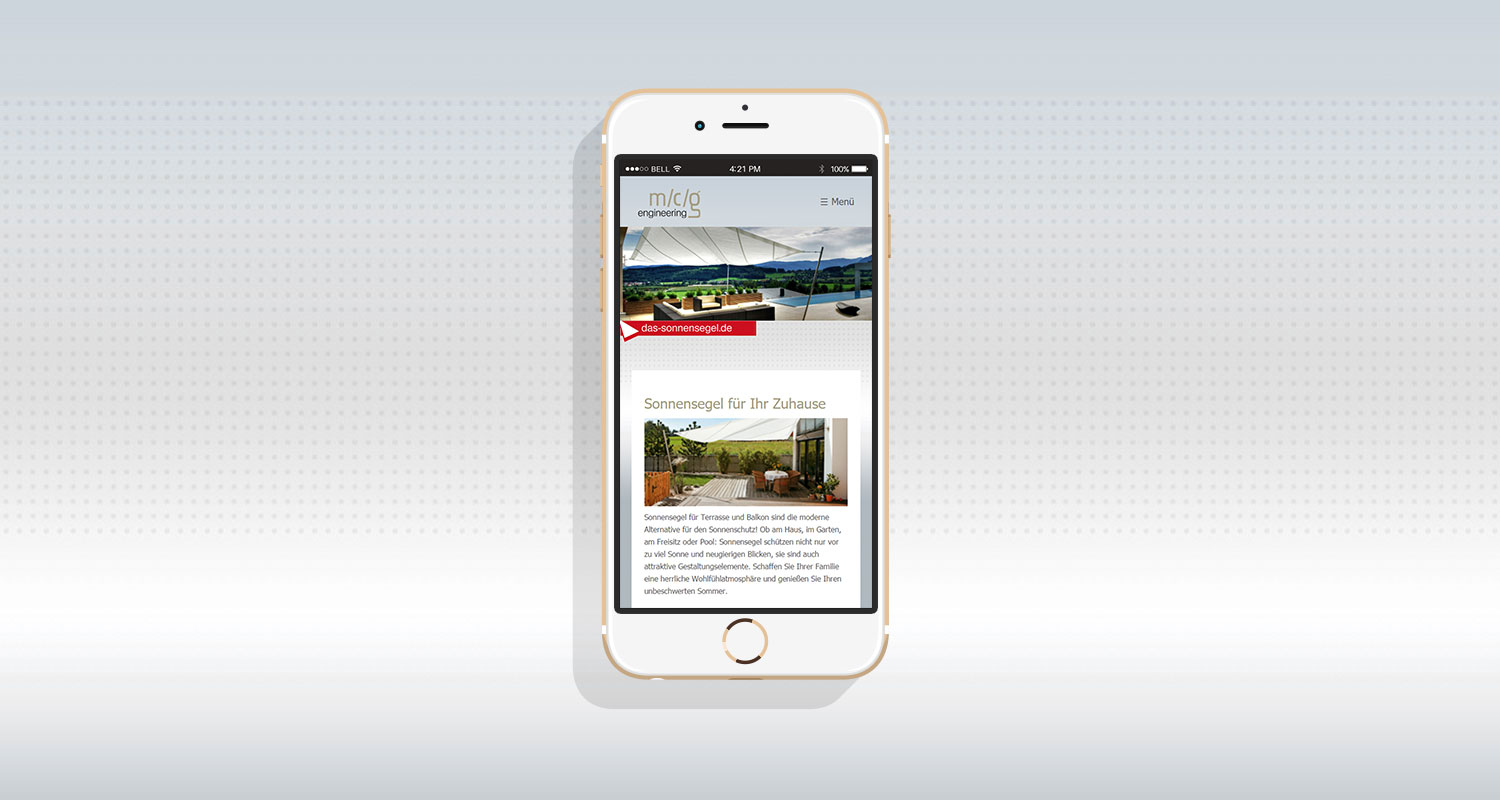 Das Sonnensegel, Sonnensegel, Sonnenschutz, Muenchen, Parsdorf, Sonnenschutzsysteme, Sonnenschutztechnik, Beschattung, MCG engineering, Sonja Loeffelhardt, Dieter Otte