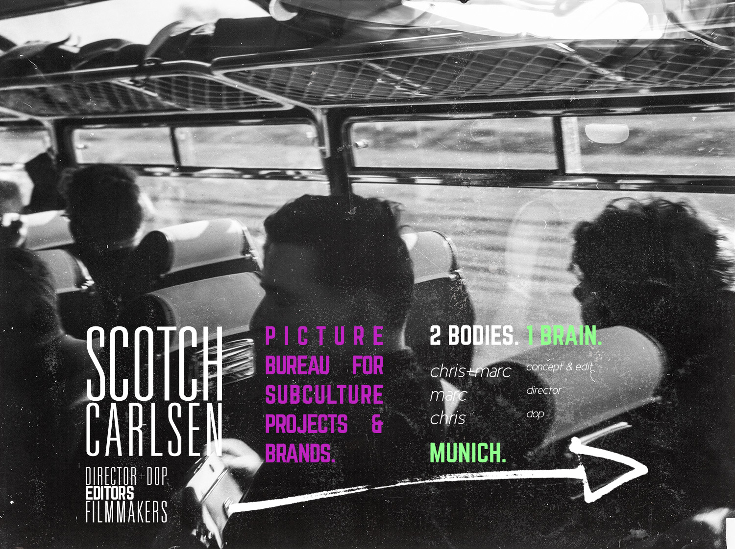 Scotch Carlsen, Branding, Naming, Picture Bureau, Munich, Filmmakers, Editors, Film, Video, Directors, Creative Collective, Creative Directors, Christian Lorenz, Marc Schemmer
